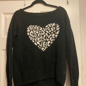 Express heart sweater